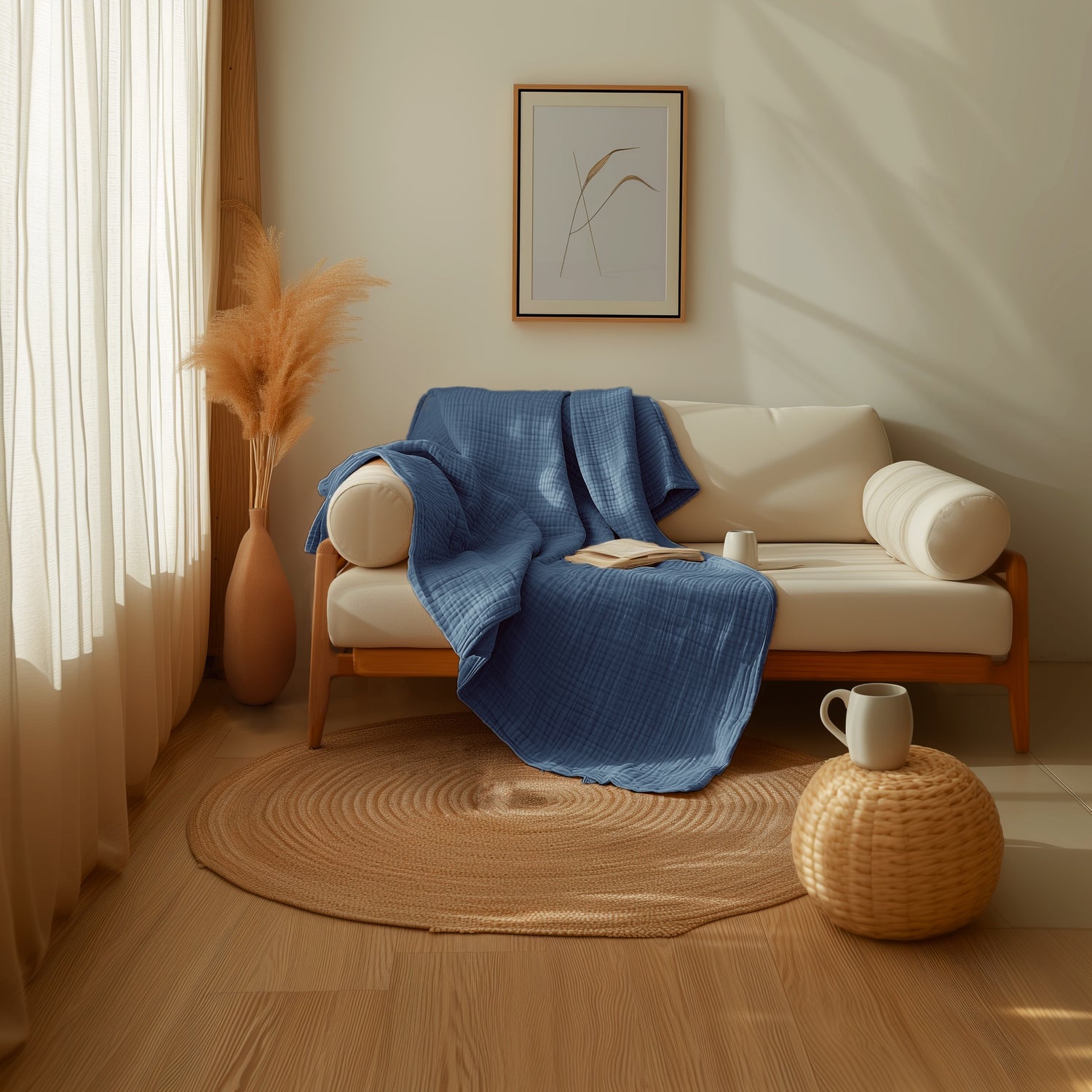 100% Organic Cotton Muslin Blanket