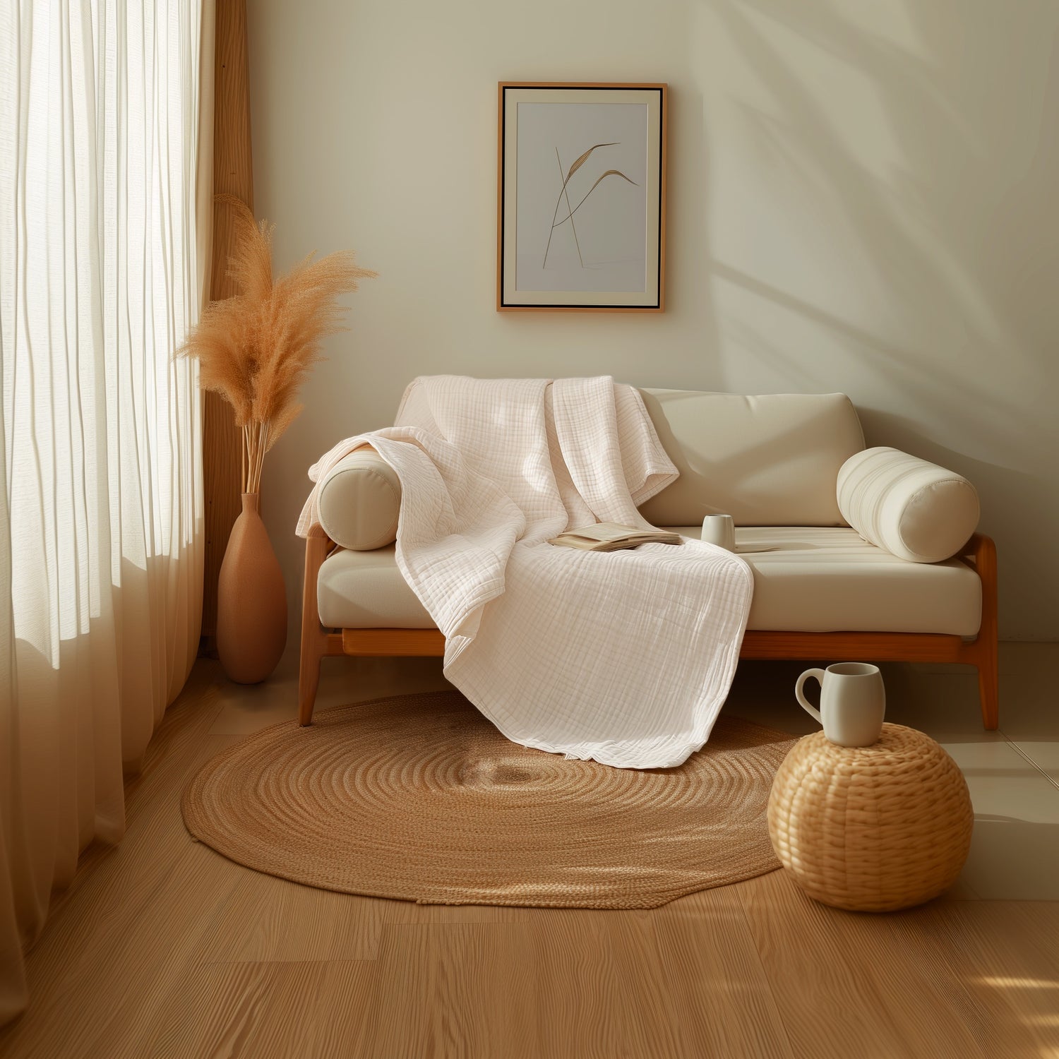 100% Organic Cotton Muslin Blanket