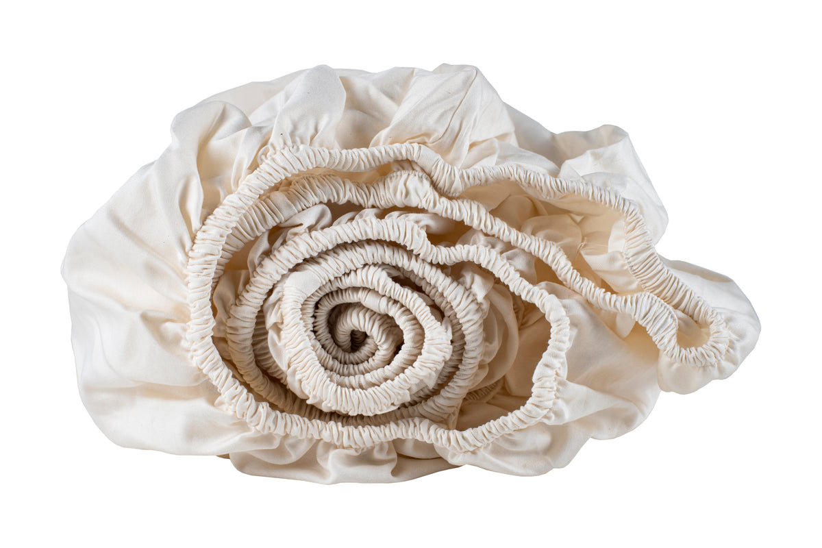 100% Organic Cotton (Single) Sateen Fitted Sheet-How to Be Green