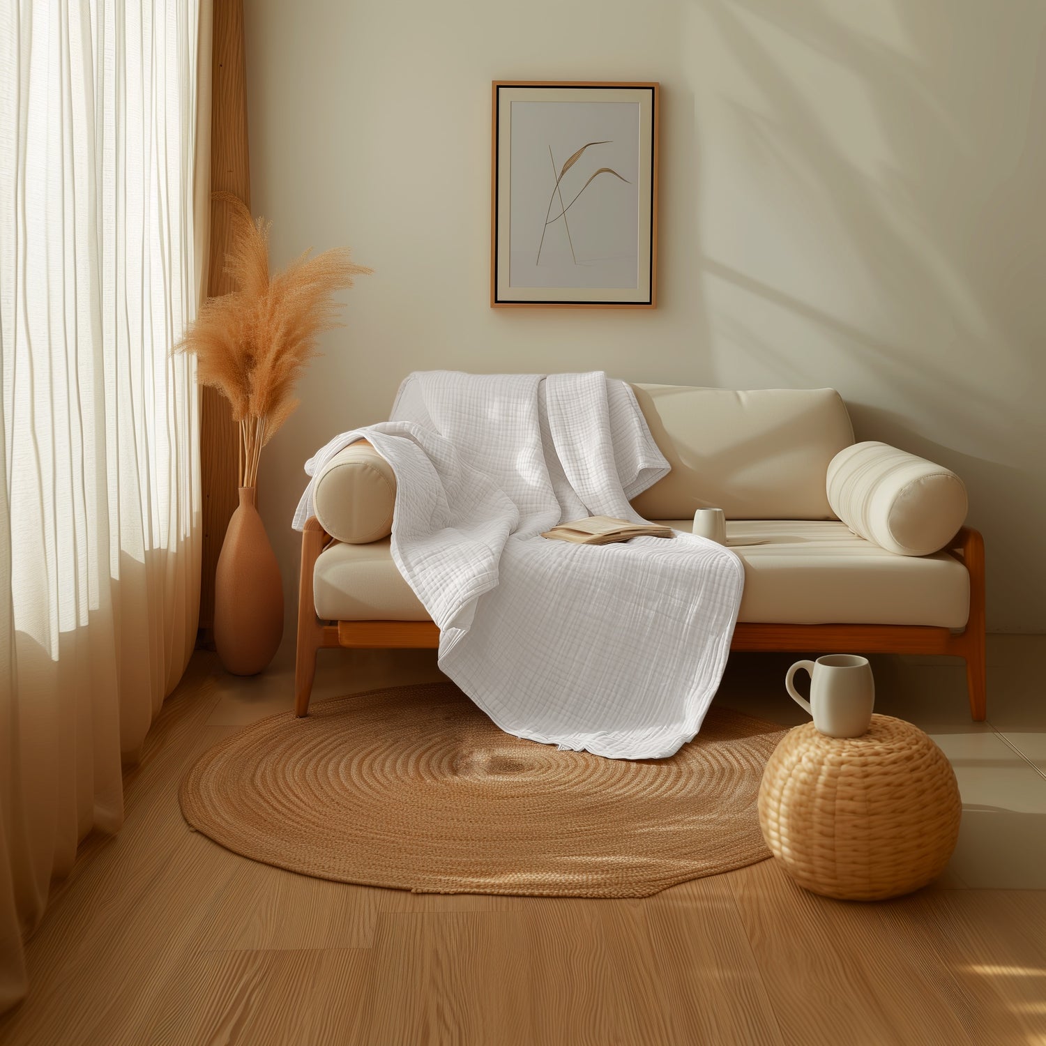 100% Organic Cotton Muslin Blanket