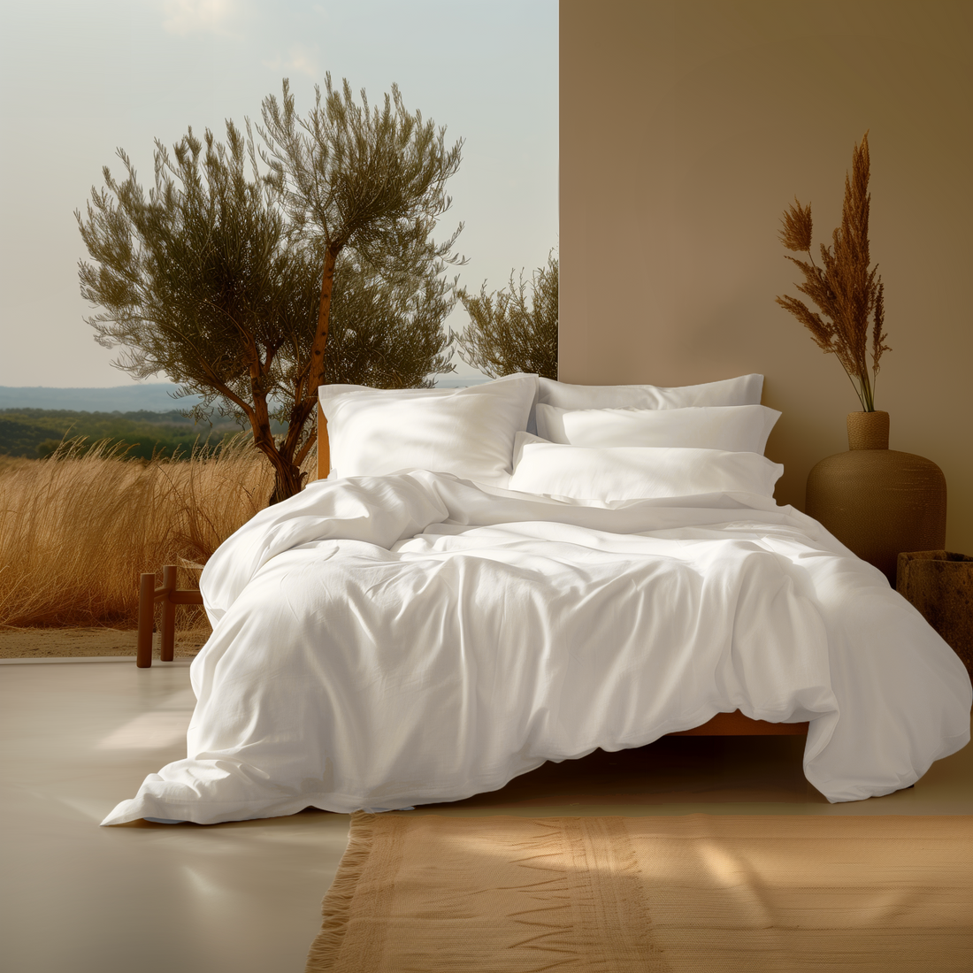 100% Organic Cotton Percale Pillowcase Pair