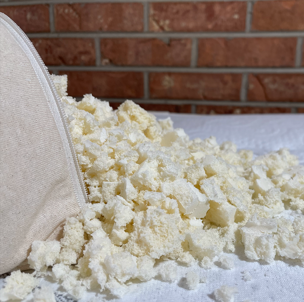 Organic Shredded Latex Fill
Do you need extra organic shredded latex fill for your adjustable pillow?
We are now offering an option to add more latex to customize your pillow.
